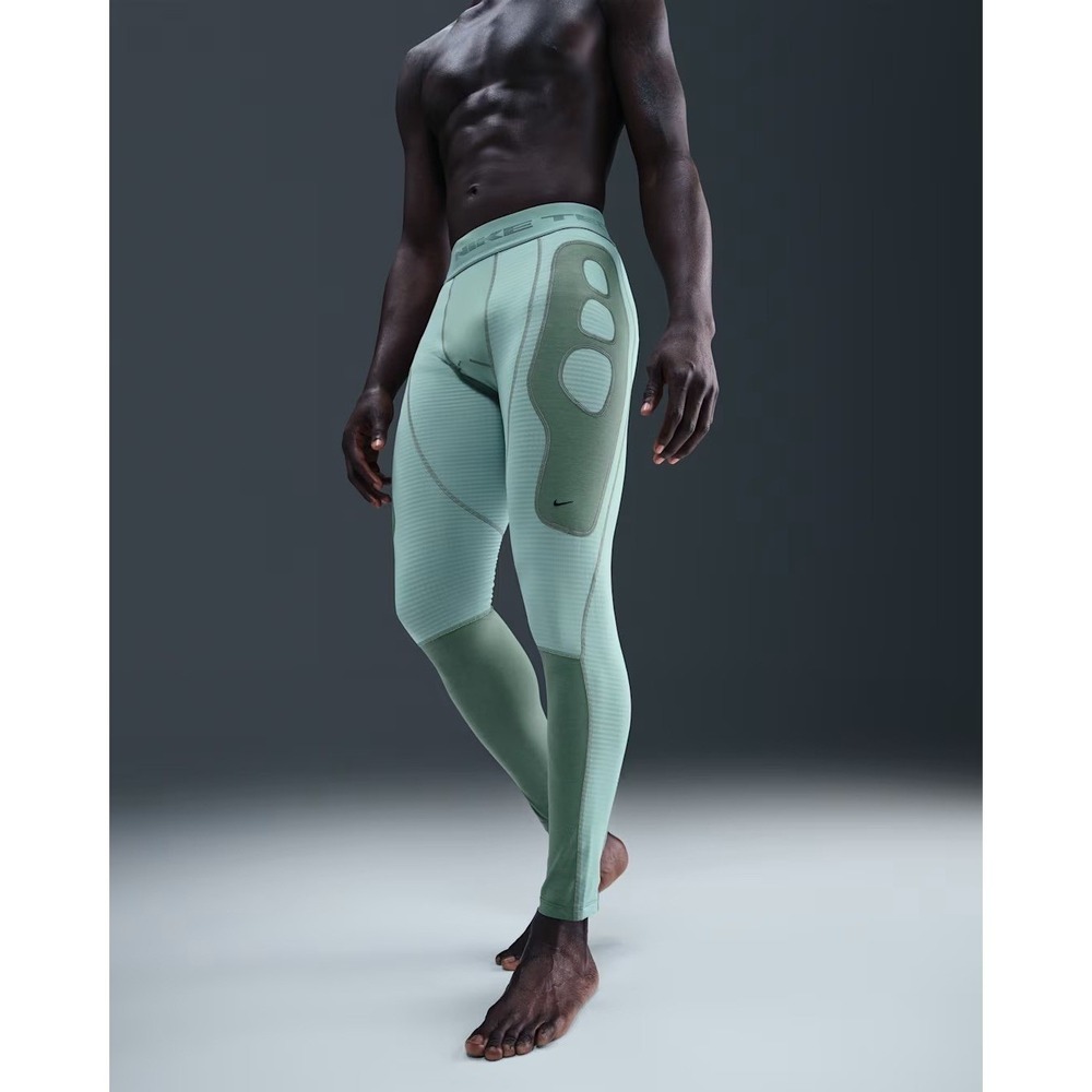 Nike Tech Mens Therma-Fit  Mint Green Base Layer Tights (HV1379-017) Size M